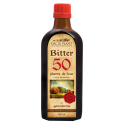 Bitter 50 plante cu Ganoderma - cu efect tonic asupra digestiei si ficatului